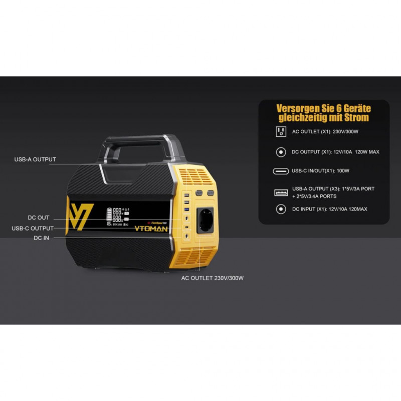 Зарядна станція Vtoman FlashSpeed 300 230Wh (FlashSpeed 300)