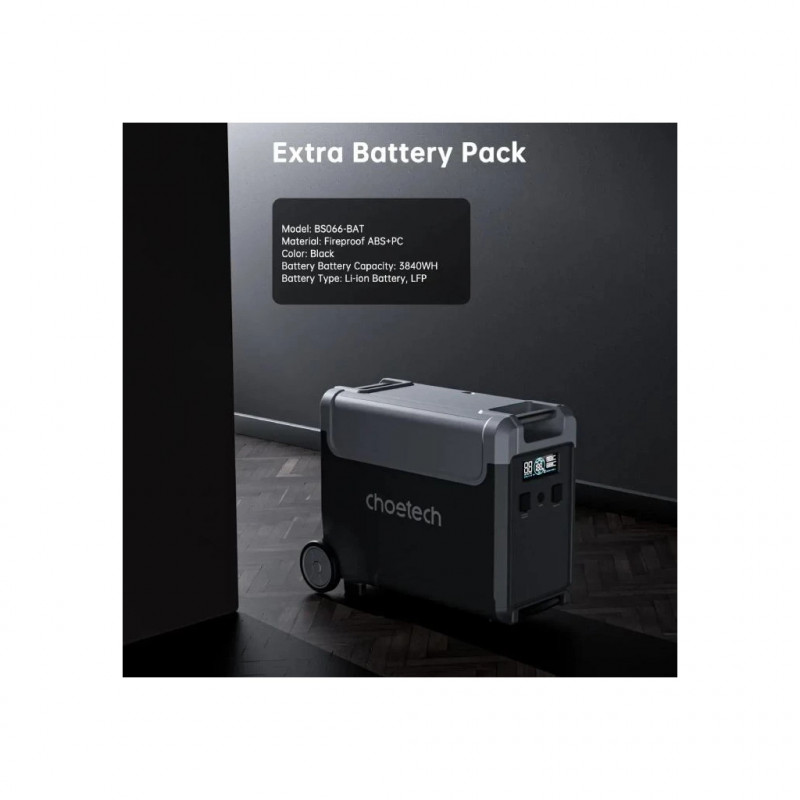 Зарядна станція Choetech 3600W 3848Wh (BS066-BQB)