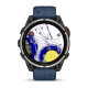 Смарт-годинник Garmin quatix 8 Pro AMOLED Marine GPS Smartwatch 47mm in Titanium with Blue Silicone Band (010-03198-50)