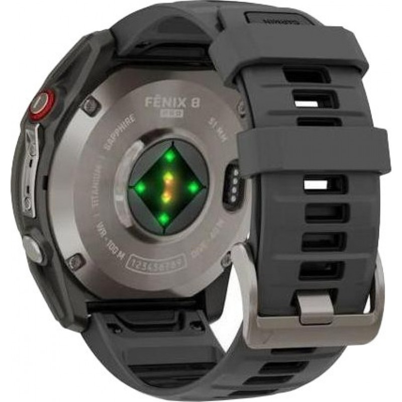 Смарт-годинник Garmin Fenix 8 Pro 51 mm AMOLED Titanium Graphite/Black (010-03199-10/11)