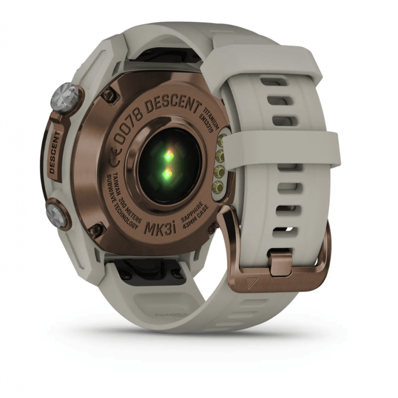 Смарт-годинник Garmin Descen Mk3i 43 mm Bronze PVD Titanium French Gray (010-02753-13/14)