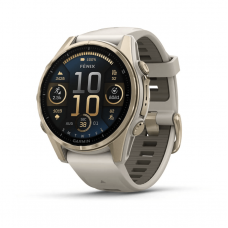 Смарт-годинник Garmin Fenix 8 43mm AMOLED Sapphire Soft Gold Fog Gray Dark Sandstone Band (010-02903-10)