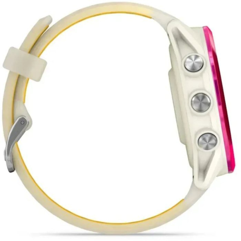 Смарт-годинник Garmin Forerunner 570 42mm Raspberry Aluminum Translucent Bone/Mango Band (010-02970-02/42)