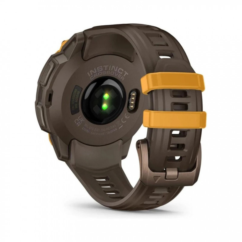 Смарт-годинник Garmin Instinct Crossover AMOLED Bronze/Sunburst (010-03398-01)