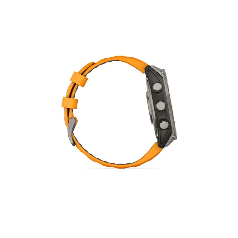 Смарт-годинник Garmin Fenix 8 47mm AMOLED Sapphire Titanium Spark Orange/Graphite (010-02904-10/11)