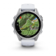 Смарт-годинник Garmin Fenix 8 43mm AMOLED Silver Whitestone Silicone Band (010-02903-00)