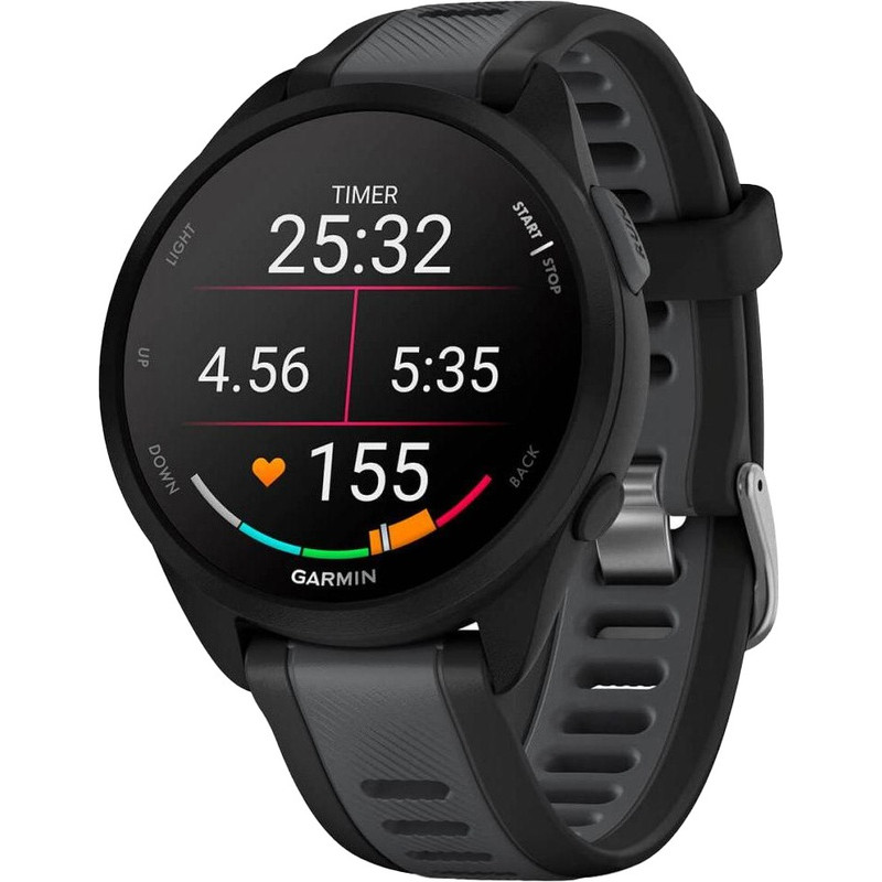 Смарт-годинник Garmin Forerunner 165 Black/Slate Gray (010-02863-20/A0/AC)