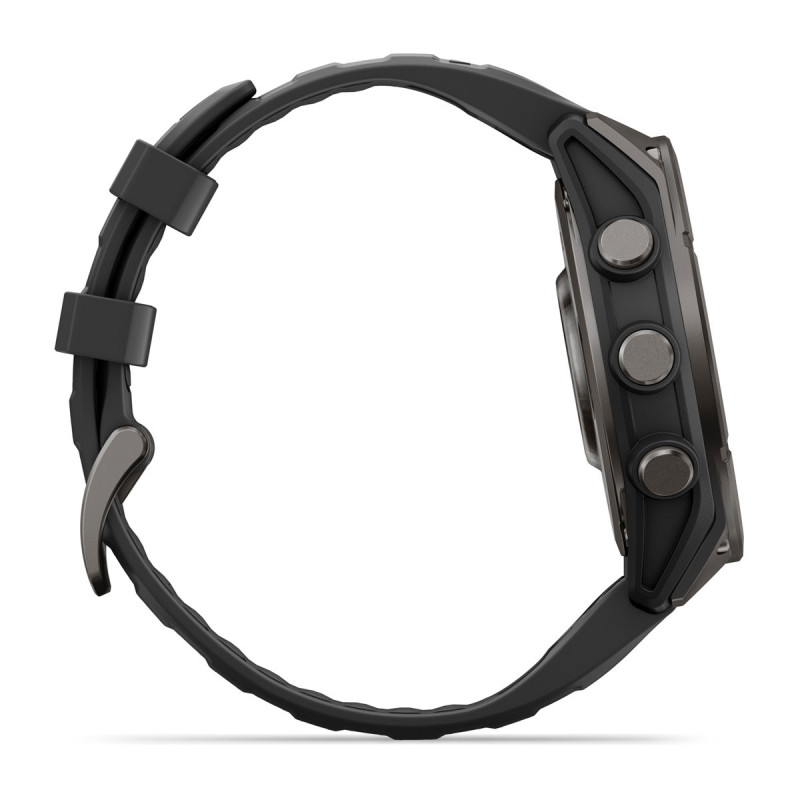 Смарт-годинник Garmin Fenix 9 47mm Carbon Gray DLC Titanium with Black Silicone Band (010-04762-10)