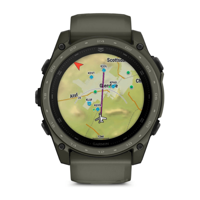 Смарт-годинник Garmin tactix 8 51 mm AMOLED Cerakote Olive w. Applied Ballistics Ultralight (010-04553-11/10)