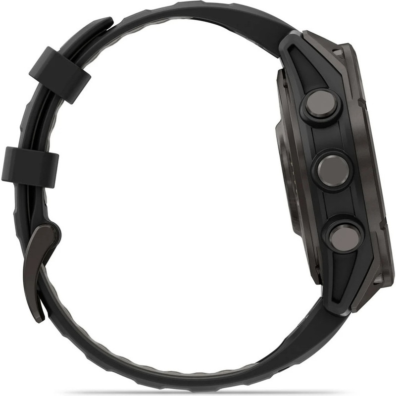 Смарт-годинник Garmin Fenix 8 Pro 47 mm AMOLED Carbon Gray DLC Titanium Black/Pebble Gray (010-03198-00/01)