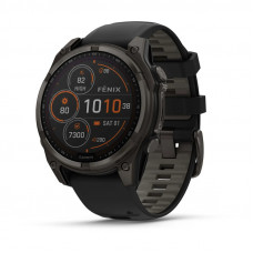 Смарт-годинник Garmin Fenix 8 47mm Solar Sapphire Carbon Gray DLC Titanium Black/Pebble Gray (010-02906-10/11)