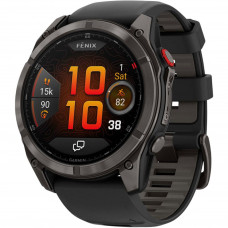 Смарт-годинник Garmin Fenix 8 Pro 51mm AMOLED Carbon Gray DLC Titanium Black/Pebble Gray (010-03199-00/01)