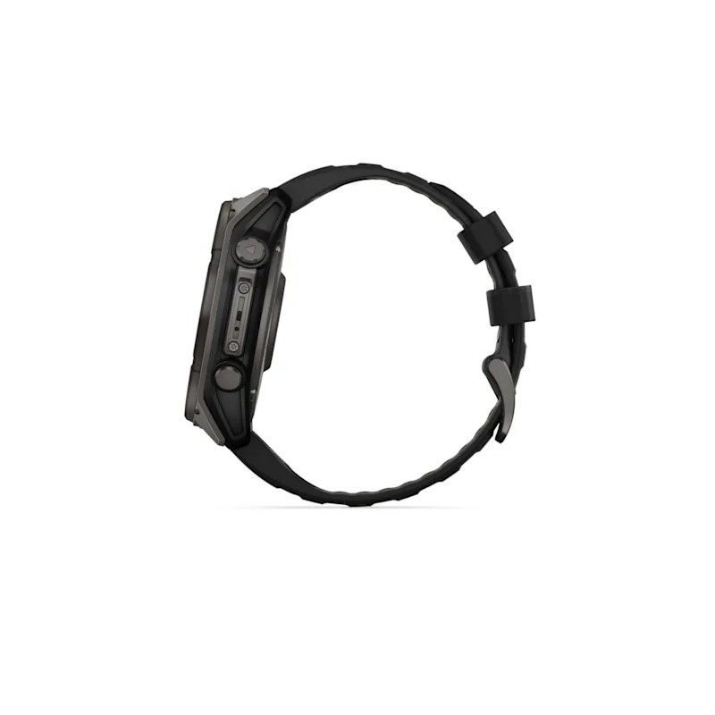 Смарт-годинник Garmin Fenix 8 51mm Solar Sapphire Carbon Gray DLC Titanium Black/Pebble Gray (010-02907-10/11)