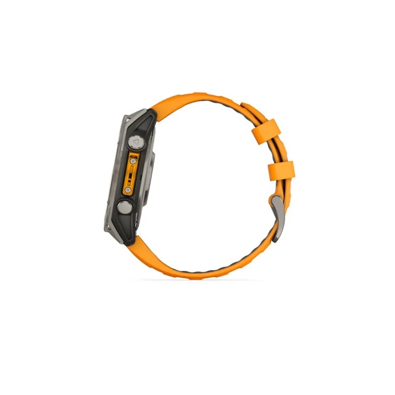 Смарт-годинник Garmin Fenix 8 47mm AMOLED Sapphire Titanium Spark Orange/Graphite (010-02904-10/11)