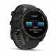 Смарт-годинник Garmin Fenix 8 47mm AMOLED Sapphire Carbon Gray DLC Titanium Black Pebble Gray Band (010-02904-20)
