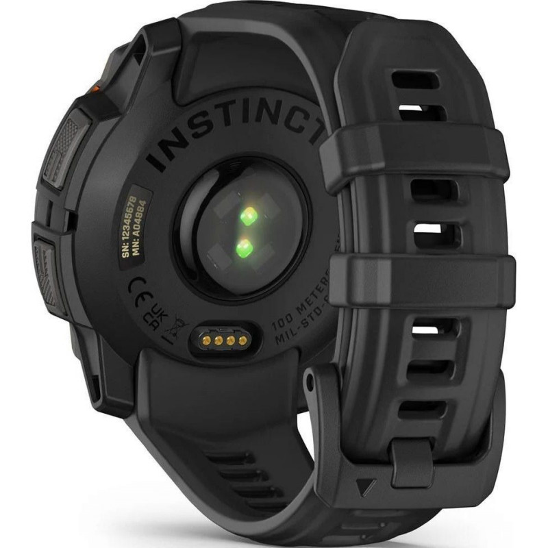 Смарт-годинник Garmin Instinct 3 45mm Solar Black with Black Band (010-02934-00/40)