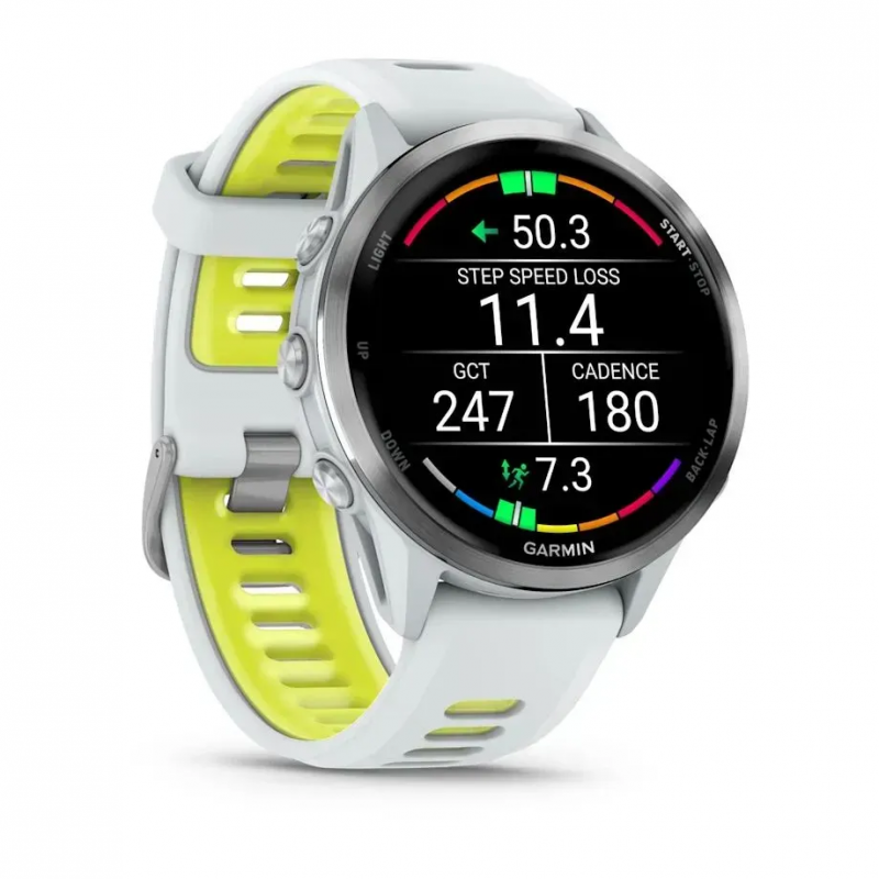 Смарт-годинник Garmin Forerunner 970 Titanium Whitestone (010-02969-01/11/61)