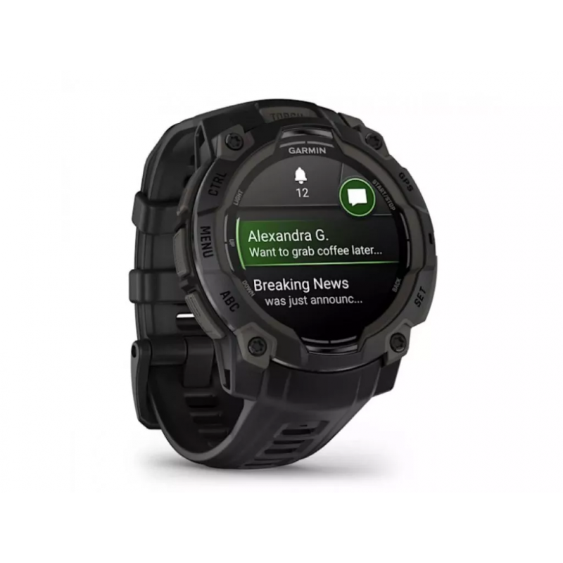 Смарт-годинник Garmin Instinct 3 45mm AMOLED Black with Black Band (010-02936-00/40)