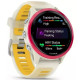 Смарт-годинник Garmin Forerunner 570 42mm Raspberry Aluminum Translucent Bone/Mango Band (010-02970-02/42)