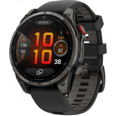 Смарт-годинник Garmin Fenix 8 Pro 47 mm AMOLED Carbon Gray DLC Titanium Black/Pebble Gray (010-03198-00/01)