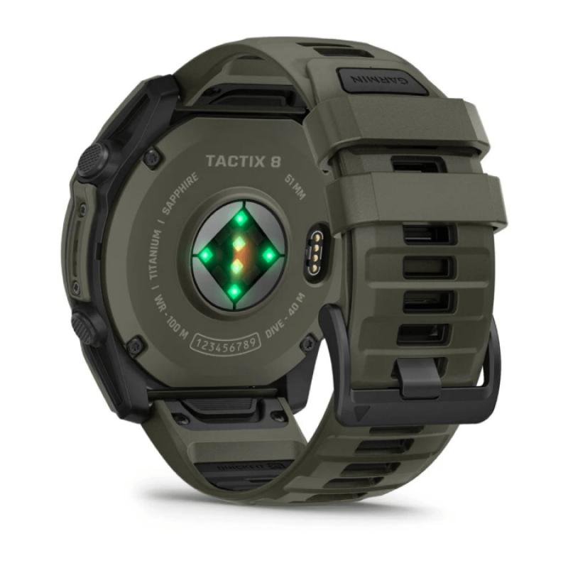 Смарт-годинник Garmin tactix 8 51 mm AMOLED Cerakote Olive w. Applied Ballistics Ultralight (010-04553-11/10)