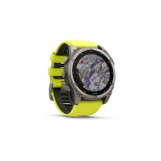 Спортивний годинник Garmin Fenix 8 51mm Solar Sapphire Titanium Amp Yellow Graphite Silicone Band (010-02907-20)