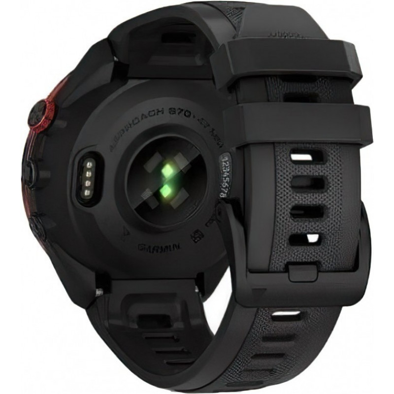 Смарт-годинник Garmin Approach S70 47mm Black Ceramic Bezel Black Band (010-02746-02)