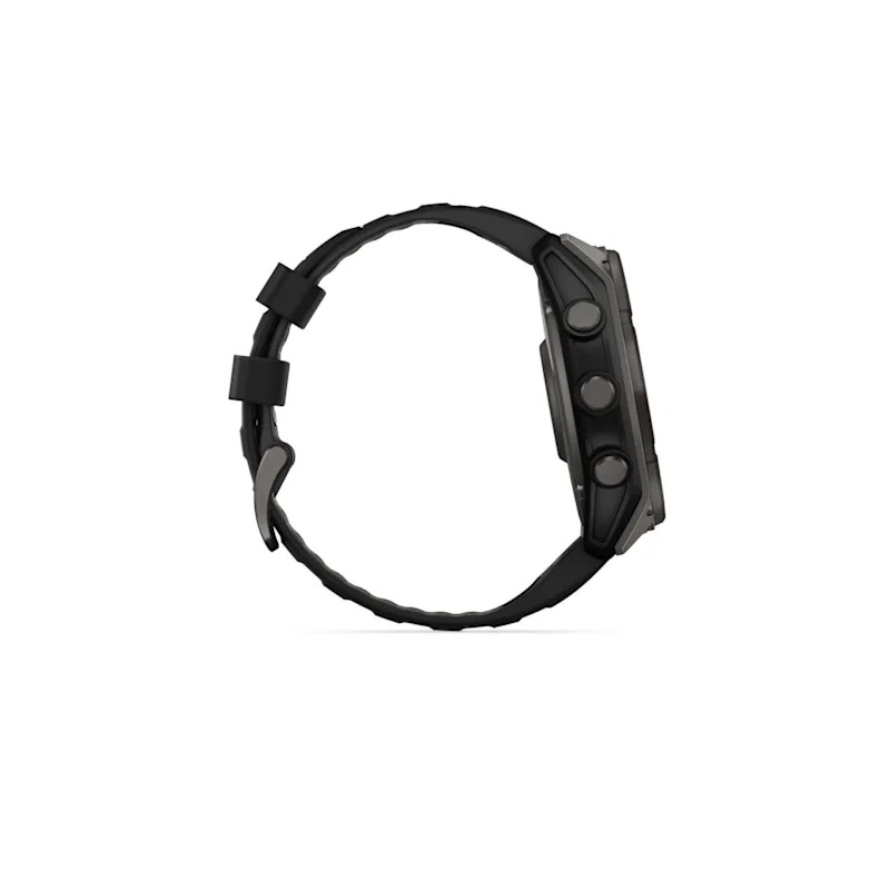 Смарт-годинник Garmin Fenix 8 51mm Solar Sapphire Carbon Gray DLC Titanium Black/Pebble Gray (010-02907-10/11)