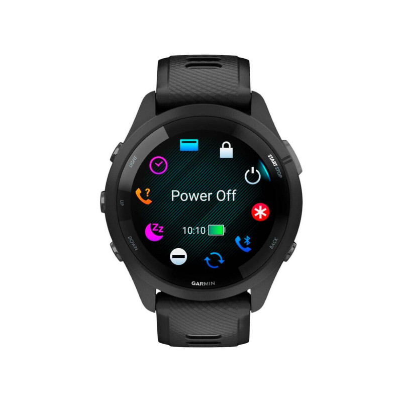 Смарт-годинник Garmin Forerunner 265 Black Bezel and Case w. Black/Powder Gray Silicone Band (010-02810-00/10/50)
