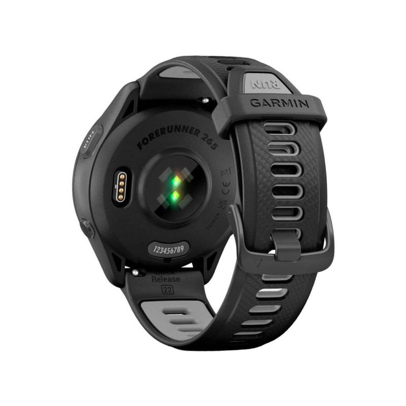 Смарт-годинник Garmin Forerunner 265 Black Bezel and Case w. Black/Powder Gray Silicone Band (010-02810-00/10/50)