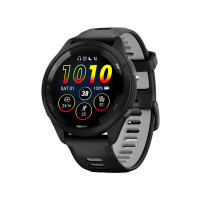 Смарт-годинник Garmin Forerunner 265 Black Bezel and Case w. Black/Powder Gray Silicone Band (010-02810-00/10/50) Уцінка