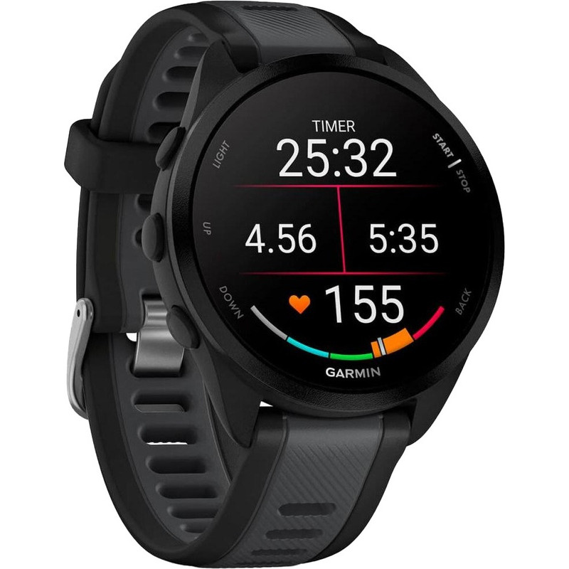 Смарт-годинник Garmin Forerunner 165 Black/Slate Gray (010-02863-20/A0/AC)